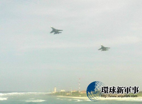 越军苏-30战机非法巡航侵占中国南海岛礁