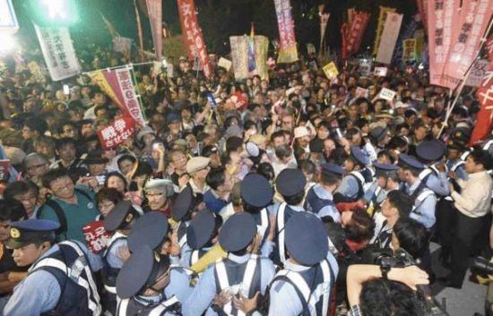 日本民众的日本反对运动也空前激烈