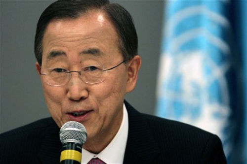 联合国现任秘书长潘基文。日媒