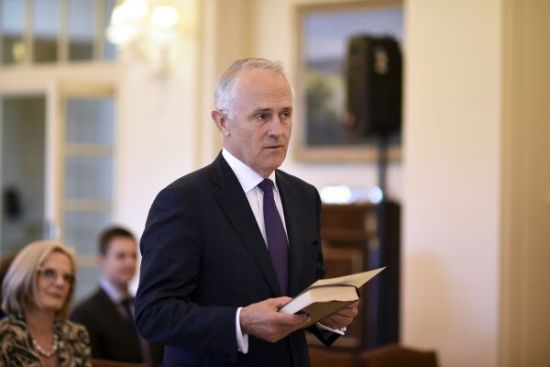 特恩布尔宣誓就任澳大利亚总理 新华/美联