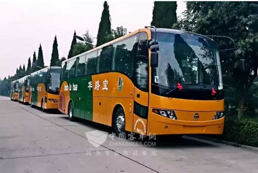西沃客车批量交付深圳宝路华运输集团