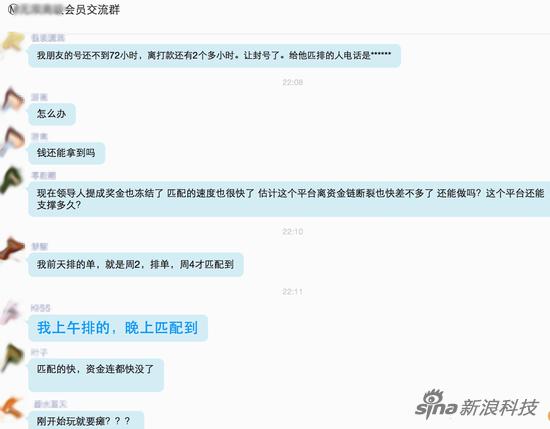 MMM会员交流群有投资者质疑